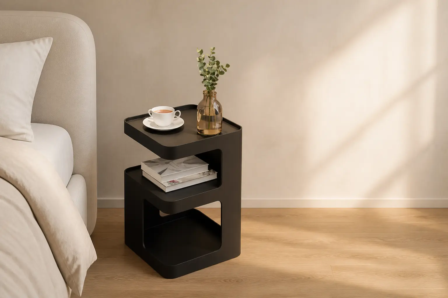 Cubak Side Table in a warm minimal interior